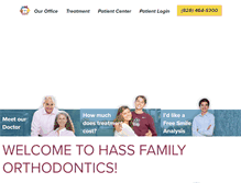 Tablet Screenshot of hassfamilyorthodontics.com